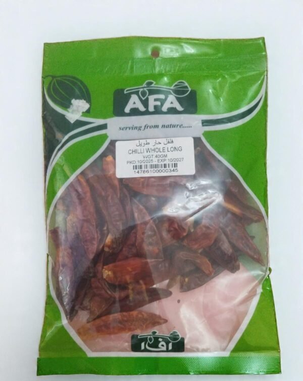 AFA Chili Whole Long 40gm