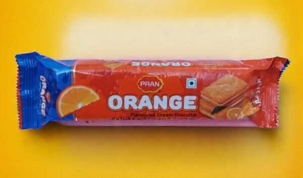 PRAN Orange Flavoured Cream Biscuits