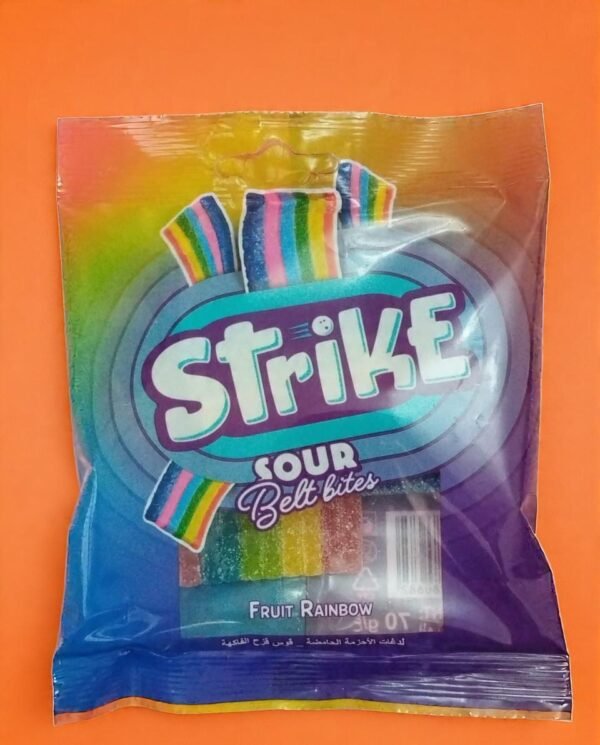 Strike Sour Belt Bites Fruit Rainbow
