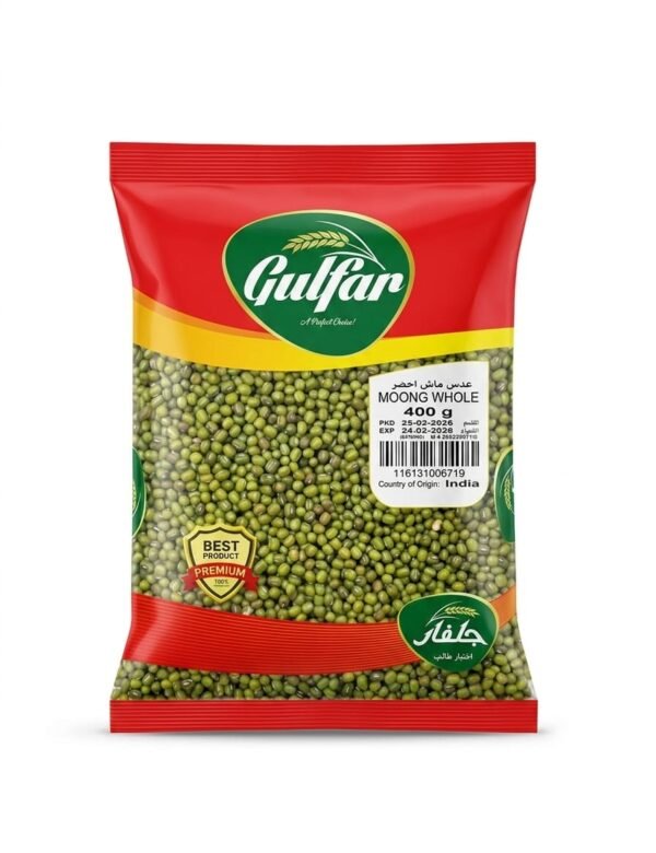 Gulfar Moong Whole Dal 400gm