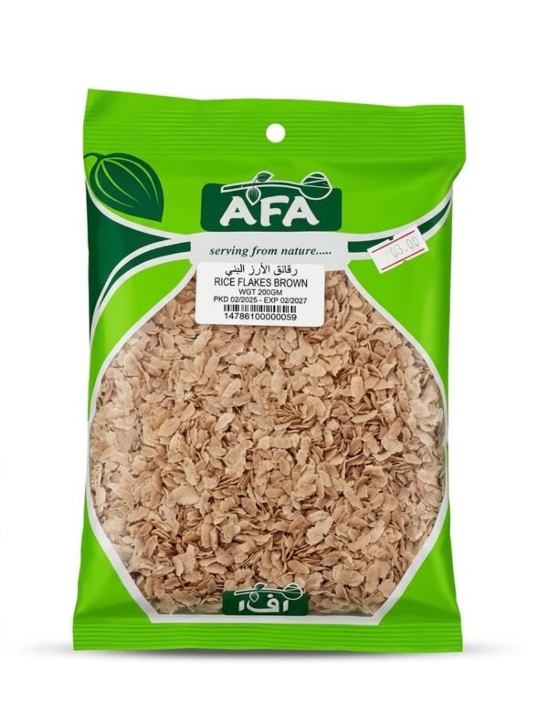 AFA Rice Flakes Brown 200gm