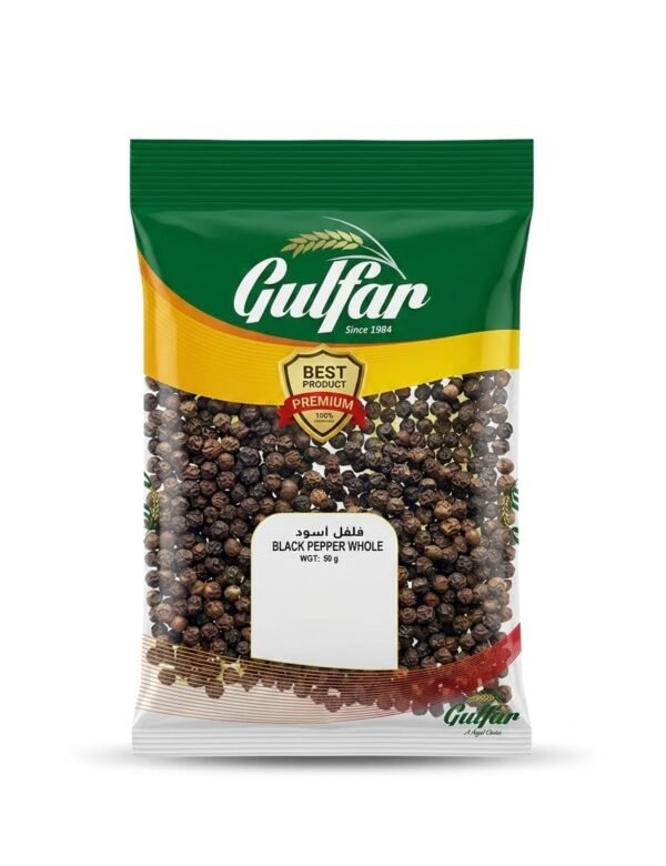 Gulfar Premium Black Pepper Whole 50gm
